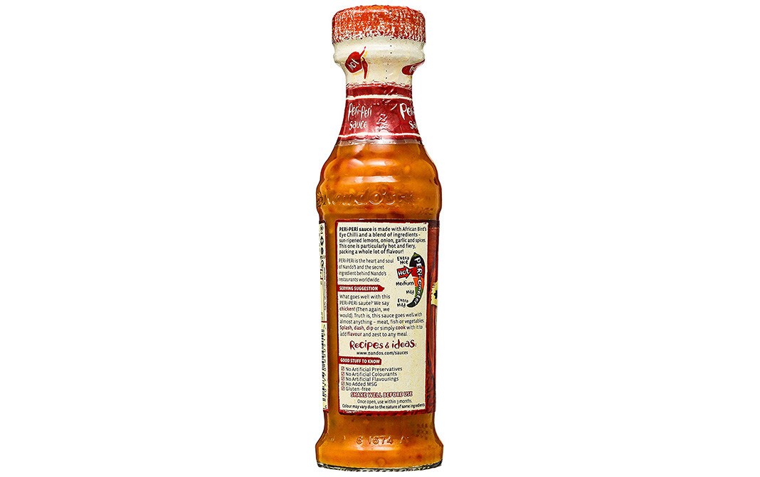 Nando's Peri Peri Sauce Hot   Glass Bottle  125 grams